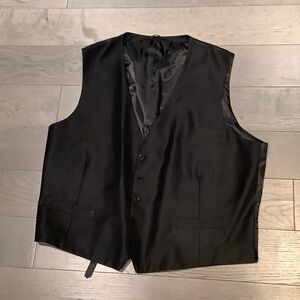 Classic Black Men's Dress Vest